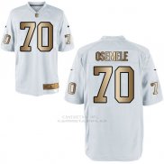 Camiseta Oakland Raiders Osemele Blanco Nike Gold Game NFL Hombre