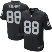 Camiseta Oakland Raiders Walford Negro Nike Elite NFL Hombre