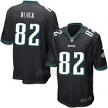 Camiseta Philadelphia Eagles Quick Negro Nike Game NFL Nino