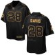 Camiseta Pittsburgh Steelers Davis Negro 2016 Nike Elite Pro Line Gold NFL Hombre