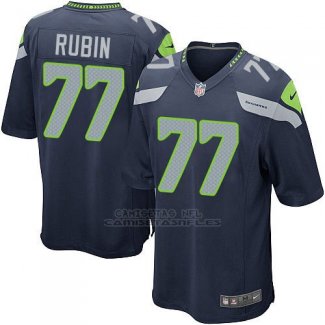Camiseta Seattle Seahawks Rubin Azul Oscuro Nike Game NFL Hombre