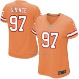 Camiseta Tampa Bay Buccaneers Spence Naranja Nike Game NFL Mujer