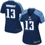 Camiseta Tennessee Titans Wright Azul Oscuro Nike Game NFL Mujer