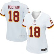 Camiseta Washington Commanders Doctson Blanco Nike Game NFL Mujer