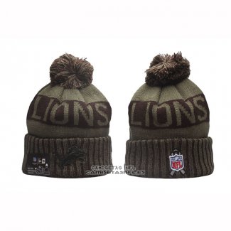 Gorro Beanie Detroit Lions New Era Verde Militar