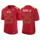 Camiseta AFC Harris Jr Rojo 2017 Pro Bowl NFL Hombre