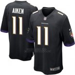 Camiseta Baltimore Ravens Aiken Negro Nike Game NFL Nino