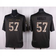 Camiseta Baltimore Ravens Mosley Apagado Gris 2016 Nike Anthracite Salute To Service NFL Hombre
