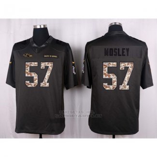 Camiseta Baltimore Ravens Mosley Apagado Gris 2016 Nike Anthracite Salute To Service NFL Hombre