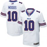 Camiseta Buffalo Bills Woods Blanco Nike Elite NFL Hombre