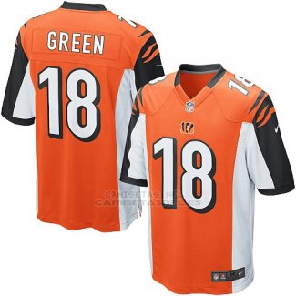 Camiseta Cincinnati Bengals Green Naranja Nike Game NFL Nino