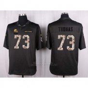 Camiseta Cleveland Browns Thomas Apagado Gris Nike Anthracite Salute To Service NFL Hombre