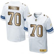 Camiseta Dallas Cowboys Martin Blanco Nike Gold Elite NFL Hombre