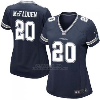 Camiseta Dallas Cowboys McFadden Negro Nike Game NFL Mujer