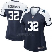 Camiseta Dallas Cowboys Scandrick Negro Blanco Nike Game NFL Mujer