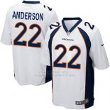 Camiseta Denver Broncos Anderson Blanco Nike Game NFL Hombre
