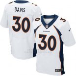 Camiseta Denver Broncos Davis Blanco Nike Elite NFL Hombre