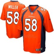 Camiseta Denver Broncos Miller Naranja Nike Game NFL Nino