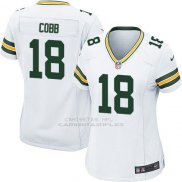 Camiseta Green Bay Packers Cobb Blanco Nike Game NFL Mujer