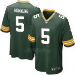 Camiseta Green Bay Packers Hornung Verde Militar Nike Game NFL Nino