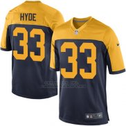 Camiseta Green Bay Packers Hyde Negro Amarillo Nike Game NFL Hombre