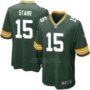 Camiseta Green Bay Packers Starr Verde Militar Nike Game NFL Nino