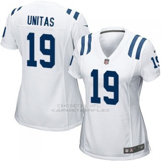 Camiseta Indianapolis Colts Unitas Blanco Nike Game NFL Mujer