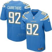 Camiseta Los Angeles Chargers Carrethers Azul Nike Elite NFL Hombre