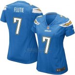Camiseta Los Angeles Chargers Flutie Azul Nike Game NFL Mujer Camiseta Los Angeles Chargers Flutie Azul Nike Game NFL Mujer