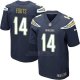 Camiseta Los Angeles Chargers Fouts Profundo Azul Nike Elite NFL Hombre