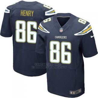 Camiseta Los Angeles Chargers Henry Profundo Azul Nike Elite NFL Hombre