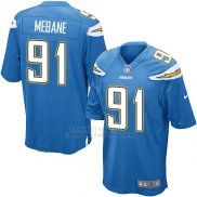 Camiseta Los Angeles Chargers Mebane Azul Nike Game NFL Nino