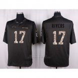 Camiseta Los Angeles Chargers Rivers Apagado Gris Nike Anthracite Salute To Service NFL Hombre