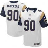 Camiseta Los Angeles Rams Brockers Blanco Nike Elite NFL Hombre