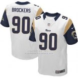 Camiseta Los Angeles Rams Brockers Blanco Nike Elite NFL Hombre Camiseta Los Angeles Rams Brockers Blanco Nike Elite NFL Hombre