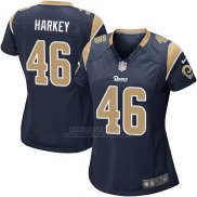 Camiseta Los Angeles Rams Harkey Negro Nike Game NFL Mujer