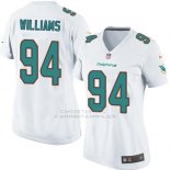 Camiseta Miami Dolphins Williams Blanco Nike Game NFL Mujer