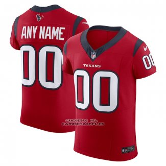 Camiseta NFL Elite Houston Texans Alterno Vapor F.U.S.E. Personalizada Rojo