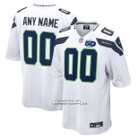 Camiseta NFL Elite Seattle Seahawks 50th Season Segunda Personalizada Blanco