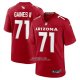 Camiseta NFL Game Arizona Rojos Jon Gaines II Rojo