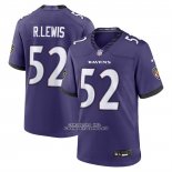 Camiseta NFL Game Baltimore Ravens Ray Lewis Jugador Retired Violeta Camiseta NFL Game Baltimore Ravens Ray Lewis Jugador Retired Violeta