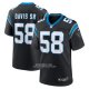 Camiseta NFL Game Carolina Panthers Thomas Davis Sr Retired Negro