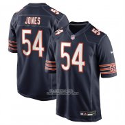 Camiseta NFL Game Chicago Bears Logan Jones Azul Marino