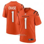 Camiseta NFL Game Cincinnati Bengals Ja Marr Chase Naranja