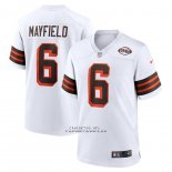 Camiseta NFL Game Cleveland Browns Baker Mayfield Collection Alterno 1946 Blanco