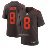 Camiseta NFL Game Cleveland Browns Jared Verse Alterno Alpha Dawg Marron Camiseta NFL Game Cleveland Browns Jared Verse Alterno Alpha Dawg Marron