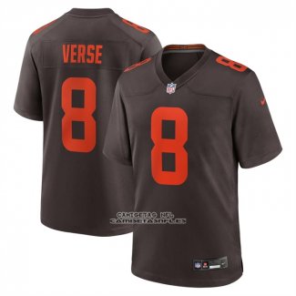 Camiseta NFL Game Cleveland Browns Jared Verse Alterno Alpha Dawg Marron