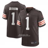 Camiseta NFL Game Cleveland Browns Mason Graham 2025 NFL Draft Marron