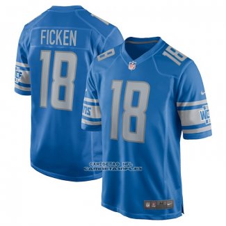 Camiseta NFL Game Detroit Lions Sam Ficken Primera Azul