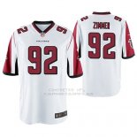 Camiseta NFL Game Hombre Atlanta Falcons Justin Zimmer Blanco Camiseta NFL Game Hombre Atlanta Falcons Justin Zimmer Blanco